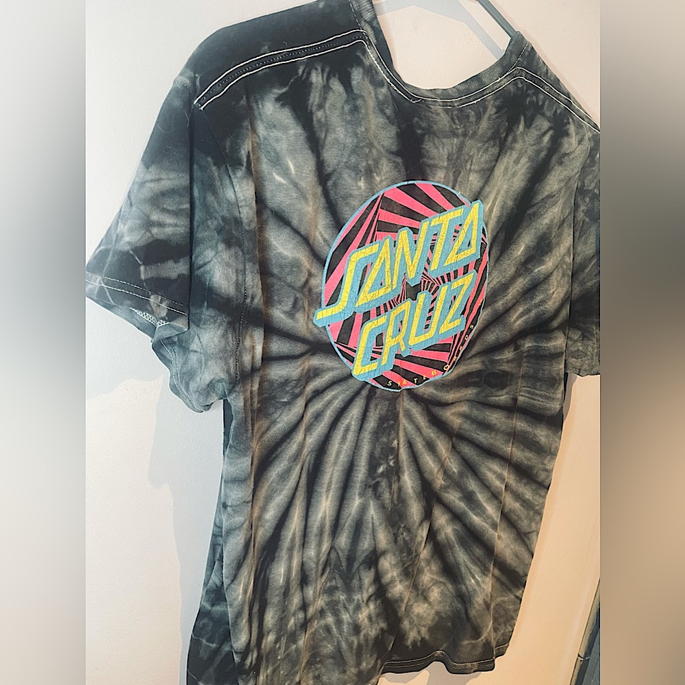 Tye Dye Santa Cruz skateboarding T-shirt